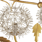 Люстра круглая с декором в виде цветков одуванчика Hanging Dandelion варинант исполнения - 1 | Loft Concept в Тюмени