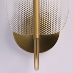 Бра с изогнутым рельефным плафоном Textured Glass варинант исполнения - 5 | Loft Concept в Тюмени