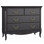 Комод черный из массива бука в стиле прованс Black Provence варинант исполнения - 2 | Loft Concept в Тюмени