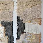 Триптих Геометрический гобелен бежевый Figurative Beige Wall Hangings варинант исполнения - 2 | Loft Concept в Тюмени