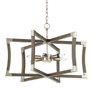 Подвесной светильник в форме фонаря серый Gray Eco Lantern