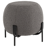 Пуф в ткани букле темно-серого цвета Pikelet варинант исполнения - 1 | Loft Concept в Тюмени