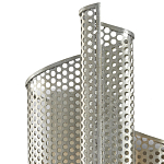 Бра серебряное изогнутой формы с перфорацией Perforation варинант исполнения - 1 | Loft Concept в Тюмени