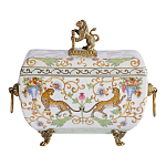 Шкатулка с фигуркой льва на крышке Eden Garden варинант исполнения - 3 | Loft Concept в Тюмени