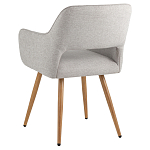 Стул в рогожке серого цвета NEASAN STOOL варинант исполнения - 4 | Loft Concept в Тюмени