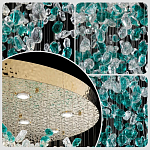 Люстра зеленая каскадная Green Light CascadeDroplet Chandelier варинант исполнения - 3 | Loft Concept в Тюмени