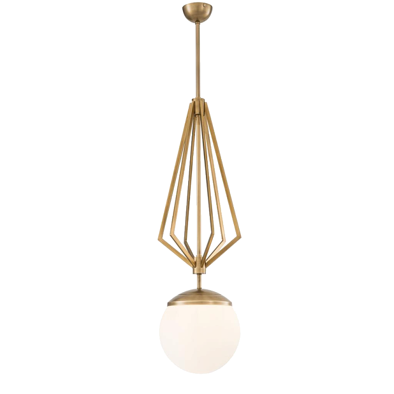 Люстра Chandelier Gigolo Латунь Античная полированная Белый Люстра Chandelier Gigolo Латунь Античная полированная Белый в Тюмени | Loft Concept