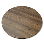 Стол журнальный c коричневой круглой столешницей на трех металлических ножках Charm Coffee Table варинант исполнения - 3 | Loft Concept в Тюмени