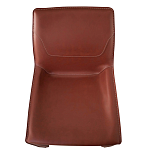 Стул коричневый из искуственной кожи на 4-х ножках Enigma Brown варинант исполнения - 3 | Loft Concept в Тюмени