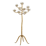 Торшер золотой в виде растения Golden Flower Glade варинант исполнения - 3 | Loft Concept в Тюмени