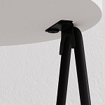 Стол приставной с 2-мя круглыми белыми столешницами ESSEL SIDE TABLE WHITE варинант исполнения - 2 | Loft Concept в Тюмени