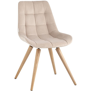 Стул NANCY Chair Светло-Бежевый Велюр