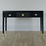 Дизайнерский Письменный стол Elsa Dreams Black с тремя ящиками варинант исполнения - 1 | Loft Concept в Тюмени