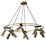 Люстра круглая с медными фактурными плафонами Trustworthiness варинант исполнения - 1 | Loft Concept в Тюмени