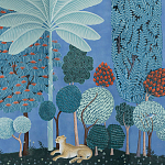 Мебельная ткань Oasis Blue Велюр  варинант исполнения - 1 | Loft Concept в Тюмени