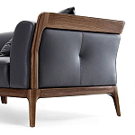 Кресло большое c каркасом из массива дерева Walnut Armchair варинант исполнения - 1 | Loft Concept в Тюмени