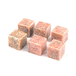 Камни для охлаждения виски из розового мрамора Natural Stone Cube варинант исполнения - 3 | Loft Concept в Тюмени