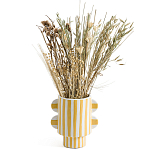 Ваза из фаянса Brighter than the Stars жёлтая полоска варинант исполнения - 3 | Loft Concept в Тюмени