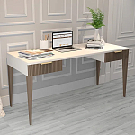 Рабочий стол с прямоугольной белой столешницей и 2-мя ящиками Harper Line варинант исполнения - 2 | Loft Concept в Тюмени