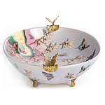 Белое фарфоровое блюдо с изображением бабочек Eden Garden варинант исполнения - 3 | Loft Concept в Тюмени