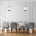 Подвесной светильник многослойный из рифленого прозрачного стекла Academy of Light варинант исполнения - 7 | Loft Concept в Тюмени