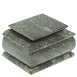 Шкатулка с зеркалом из натурального камня змеевик Stone Casket варинант исполнения - 2 | Loft Concept в Тюмени