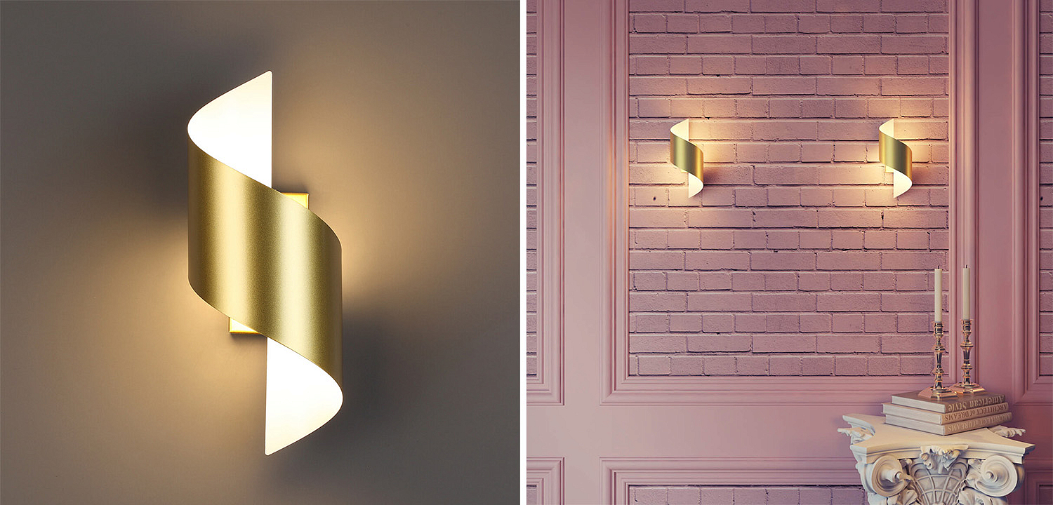 Бра Gold Locken Wall Lamp Бра Gold Locken Wall Lamp - Loft-Concept в Тюмени