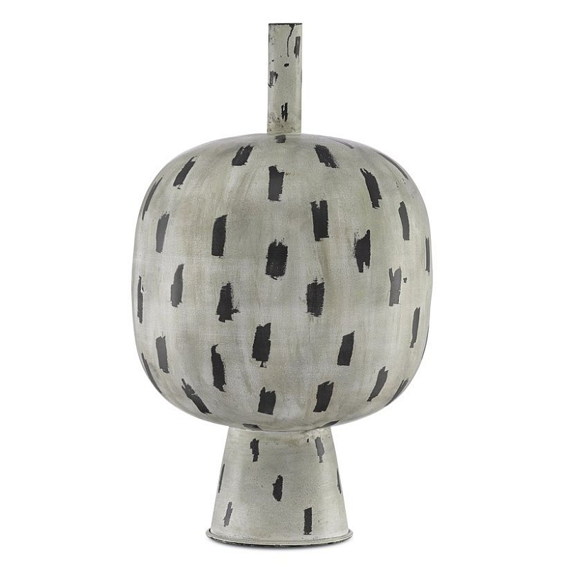 Ваза Declan Large Vase Бежево-серый Черный Ваза Declan Large Vase Бежево-серый Черный в Тюмени | Loft Concept