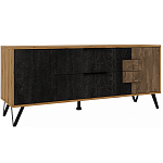 ТВ-тумба с  2-мя ящиками и закрытыми полками Stone Effect варинант исполнения - 1 | Loft Concept в Тюмени