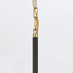 Подвесной светильник с плафоном в форме плоского купола и белой шарообразной лампой Eurofase варинант исполнения - 6 | Loft Concept в Тюмени