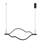 Подвесной светильник волнообразный изогнутый на двух тросах 123 см Spiral Lighting варинант исполнения - 4 | Loft Concept в Тюмени