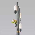 Торшер светодиодный с серым металлическим каркасом Generosity варинант исполнения - 2 | Loft Concept в Тюмени