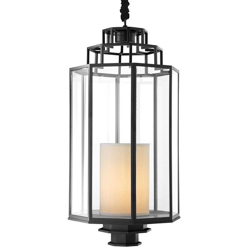 Люстра Lantern Monticello L Черный Прозрачное Стекло Кремовый Люстра Lantern Monticello L Черный Прозрачное Стекло Кремовый в Тюмени | Loft Concept