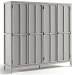 Шкаф серый Silva Grey Cabinet варинант исполнения - 7 | Loft Concept в Тюмени