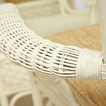 Комплект обеденный из ротанга Eloise grand white варинант исполнения - 8 | Loft Concept в Тюмени