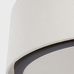 Потолочный светильник с круглым хлопковым абажуром Frosted Diffuser варинант исполнения - 3 | Loft Concept в Тюмени