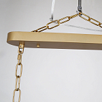 Люстра подвесная овальная со стеклянными трубками Длина 100 см Nembus варинант исполнения - 2 | Loft Concept в Тюмени