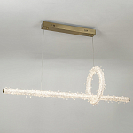 Подвесной линейный светильник Gilbertine Crystals Linear Hanging Lamp варинант исполнения - 3 | Loft Concept в Тюмени
