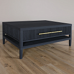 Кофейный стол Primo с двумя ящиками Черный дуб варинант исполнения - 1 | Loft Concept в Тюмени