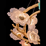 Люстра круглая на золотом каркасе с цветочным декором Miscellaneous herbs варинант исполнения - 5 | Loft Concept в Тюмени