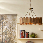 Люстра с абажуром из ротанга Wicker Furniture варинант исполнения - 4 | Loft Concept в Тюмени