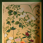 Обои ручная роспись Four Seasons Original colourway on painted Xuan paper with gold ombre варинант исполнения - 1 | Loft Concept в Тюмени