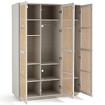 Шкаф с тремя дверцами из плетеного ротанга Tomio Wicker Furniture варинант исполнения - 3 | Loft Concept в Тюмени