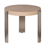 Столик журнальный круглый со светлым шпоном Light Veneer Table варинант исполнения - 1 | Loft Concept в Тюмени