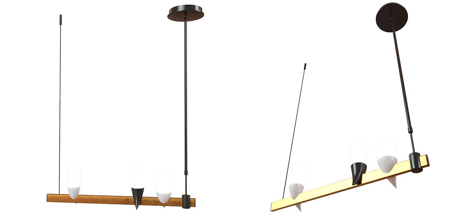 Люстра Ebenezer Chandelier Linear black 60 Люстра Ebenezer Chandelier Linear black 60 - Loft-Concept в Тюмени
