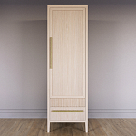 Узкий Шкаф Primo с 2 выдвижными ящиками Светлый дуб варинант исполнения - 2 | Loft Concept в Тюмени