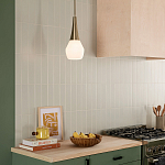 Подвесной светильник каплевидной формы с комбинированным плафоном из стали и белого матового стекла Kichler варинант исполнения - 15 | Loft Concept в Тюмени