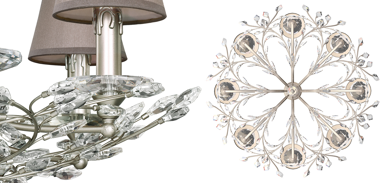 Люстра Loretta Chandelier grey Люстра Loretta Chandelier grey - Loft-Concept в Тюмени