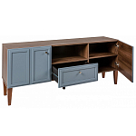 ТВ-тумба серая из массива бука с 2-мя дверками и ящиком Wenge Light варинант исполнения - 4 | Loft Concept в Тюмени