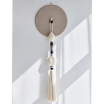 Аксессуар на стену диск из нитей Wall Decor White Thread Disc  варинант исполнения - 4 | Loft Concept в Тюмени